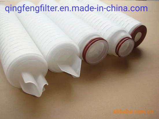 PES / PP / PTFE / PP / PVDF Cartouche de filtre plissé pour les solutions de perfusion stériles Solutions Eyedrops, poudre lyophilisée