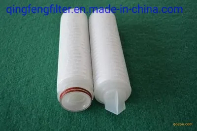 PTFE / PP / PES / NYLON / PVDF Filtre à membrane plissée 0,2 Micron Filtre Cartouche avec test d'intégrité Absolument