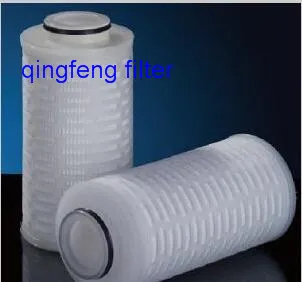 Toutes la cartouche de filtre PVDF hydrophobe fluoropolymère pour la filtration de résistance à l'ozone de l'eau minérale et de l'eau pure