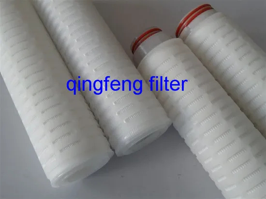 Cartouche à filtre à eau plissée de 10 pouces avec membrane en polypropylène 0,2 micron