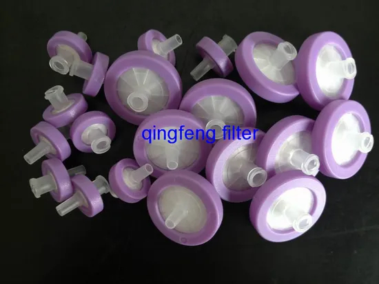 13 mm 0,22 micron PVDF Laboratoire de laboratoire Filtre de seringue