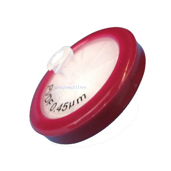 Filtre de seringue de fournisseur de laboratoire PVDF OEM 0,22UM 0,45UM pour clarification