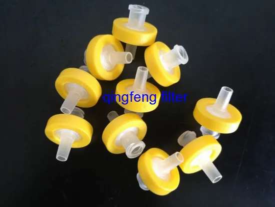 Filtre de seringue de cellulose hydrophile jetable pour une solution d'huile