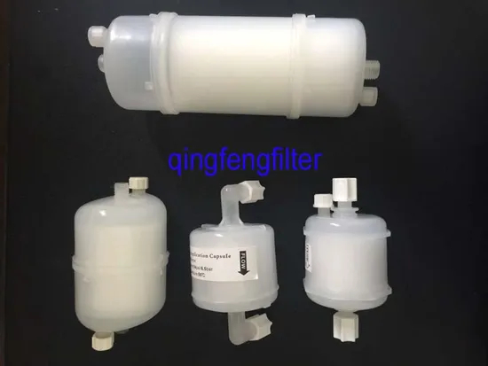 Filtre de capsule PF à membrane PTFE hydrophobe de 2,5 pouces pour électronique et produits chimiques