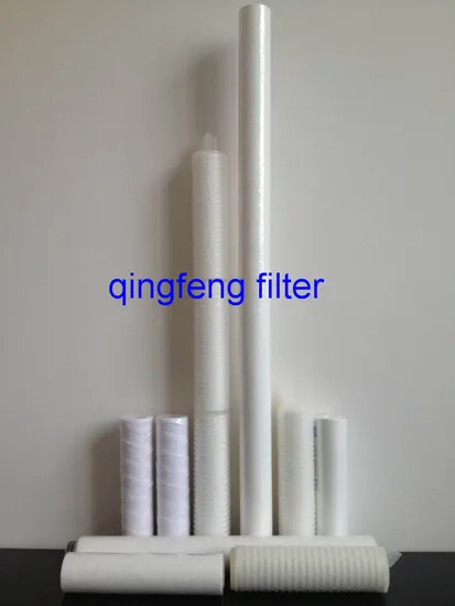 Nylon / pes Nylon / PTFE / PP / PVDF Cartouche à filtre plissé avec une membrane de 0,1 / 0,22 micron