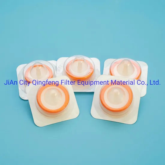Filtre de seringue PTFE de 13 mm 0,22UM Filtre à seringue jetable pour le laboratoire biotechnologie stérile