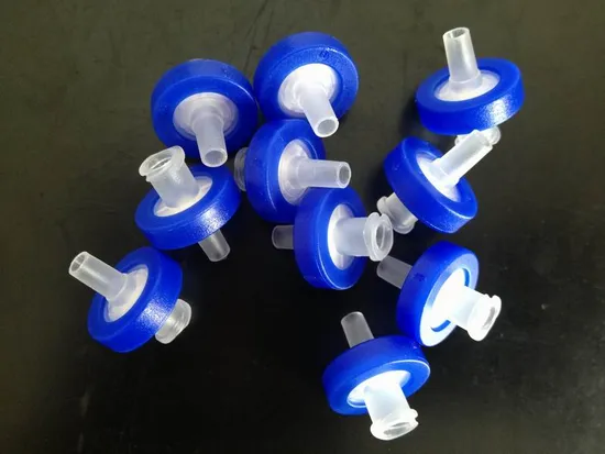 PVDF PVDF PVDF PTFE Nylon Color Ring Syringe Filtre pour Utilisation en laboratoire