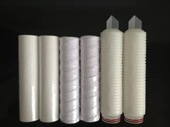 Filtre à membrane Microns PTFENYLON CARTRIDE PLIFIÉE PLI