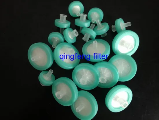 0,45UM 13 mm PTFE PVDF PES PES COULEUR FILTRE SYNGE pour le laboratoire