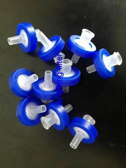 0,2UM / 0,45UM COLOR RING PTFE / PVDF / PES Filtre de seringue pour la filtration de laboratoire