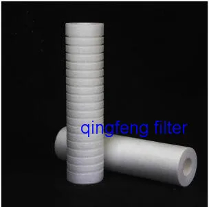 10 '20 ' 40 'PP Spun Filter Filtre Blow Blown Water Cartoudge pour l'industrie des boissons