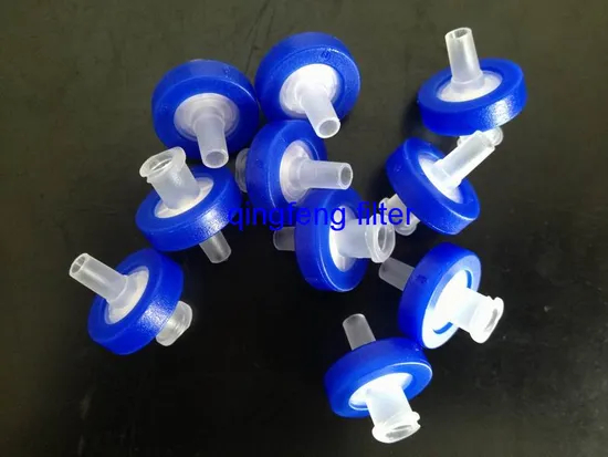 0,22UM PP PP 13 mm Filtre de seringue pour la filtration de l'acide et de la solution alcaline
