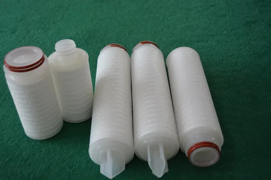 PVDF / PES / PP / PTFE / NYLON PLIFED FILTER CARTRIDGE POUR FILTRATION DE LIQUIDE