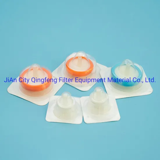 PVDF PVDF PVDF PTFE Nylon Color Ring Syringe Filtre pour Utilisation en laboratoire