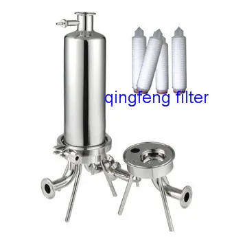 SS304 Boîtier de filtre à cartouche en acier inoxydable pour traitement de l'eau