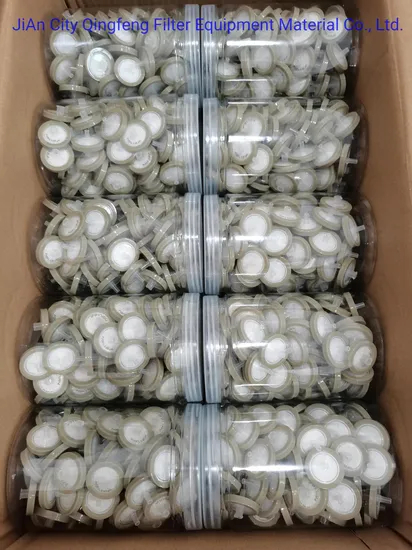 Filtre de seringue stérile PTFE Filtre de seringue en polypropylène de niveau médical jetable