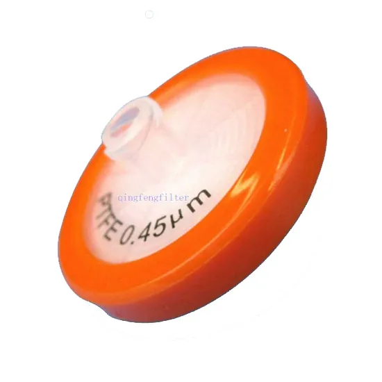Hydrophobe et hydrophile PTFE 0,45 micron Filtre à seringue pour la filtration en laboratoire