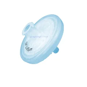Filtre à seringue en fibre de verre jetable OEM 25 mm pour la recherche en laboratoire